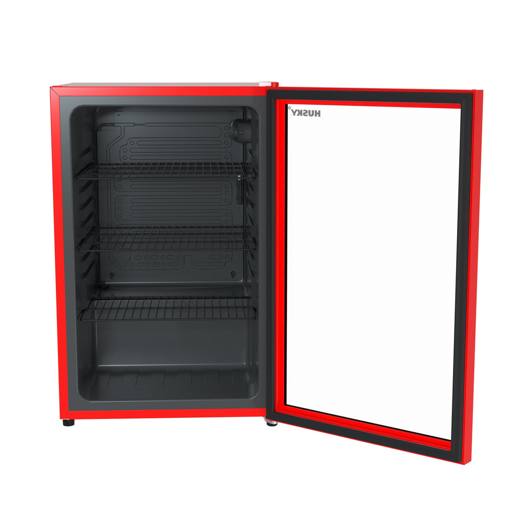 Red Freestanding Mini Fridge F20826