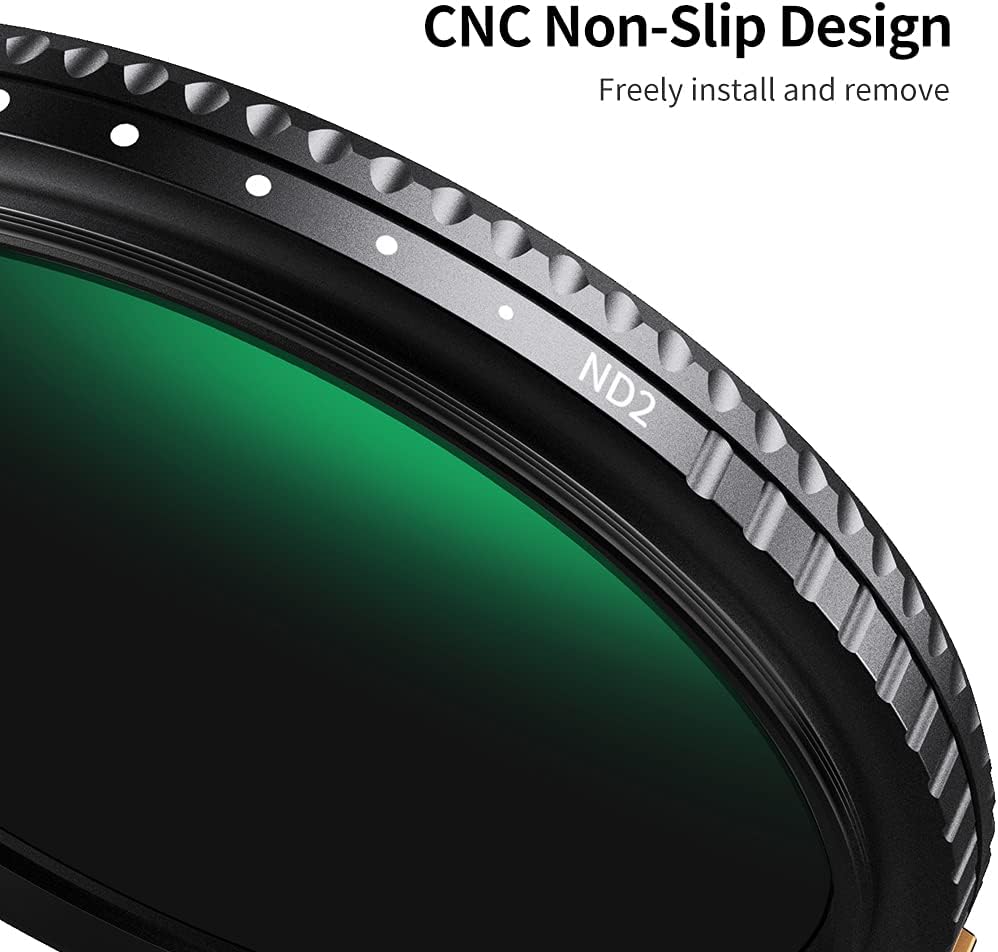 77mm Variable ND Filter ND2-ND400 with Multi-Layer Coatings AGC Glass H804