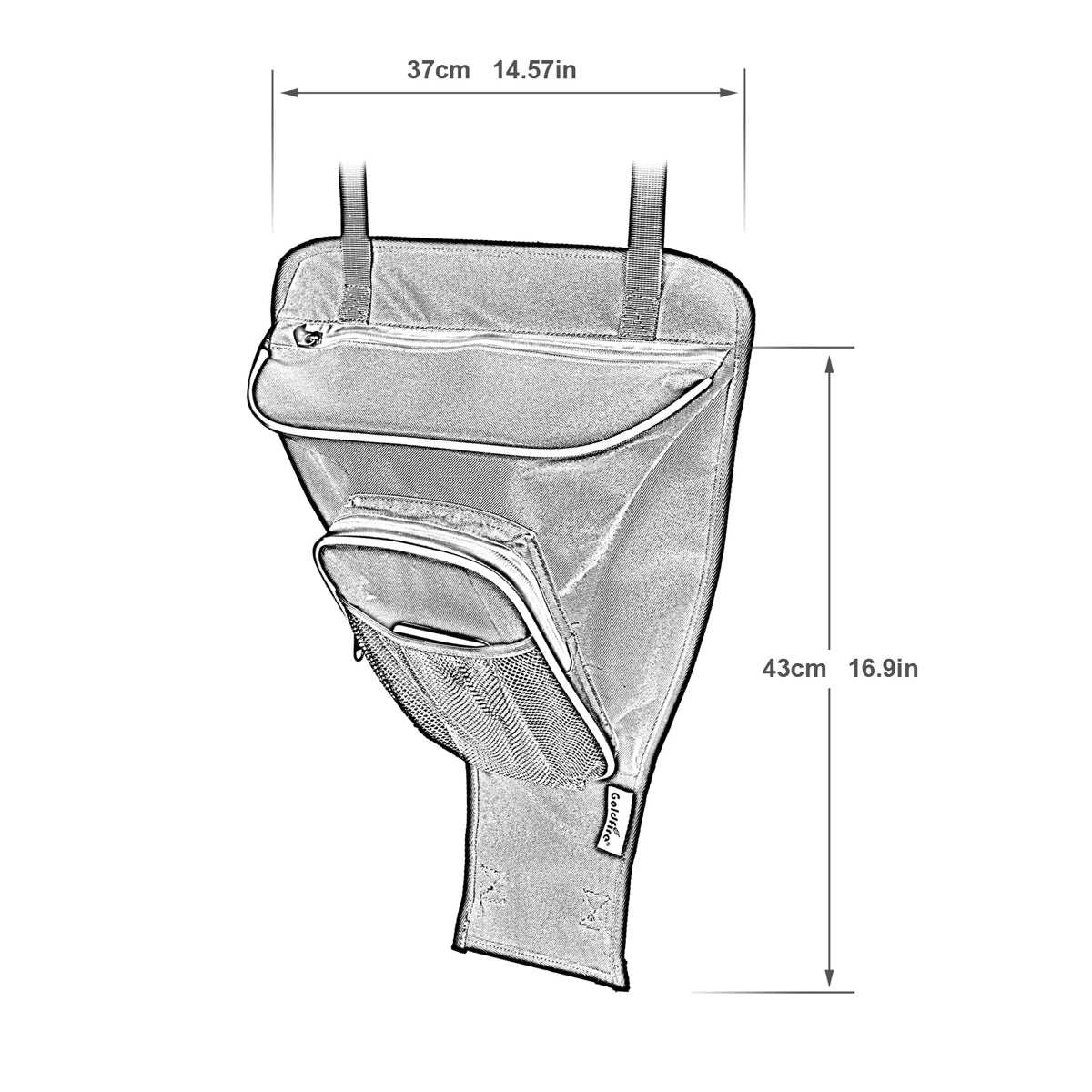 1680D RZR Center Seat Storage Bag H500216