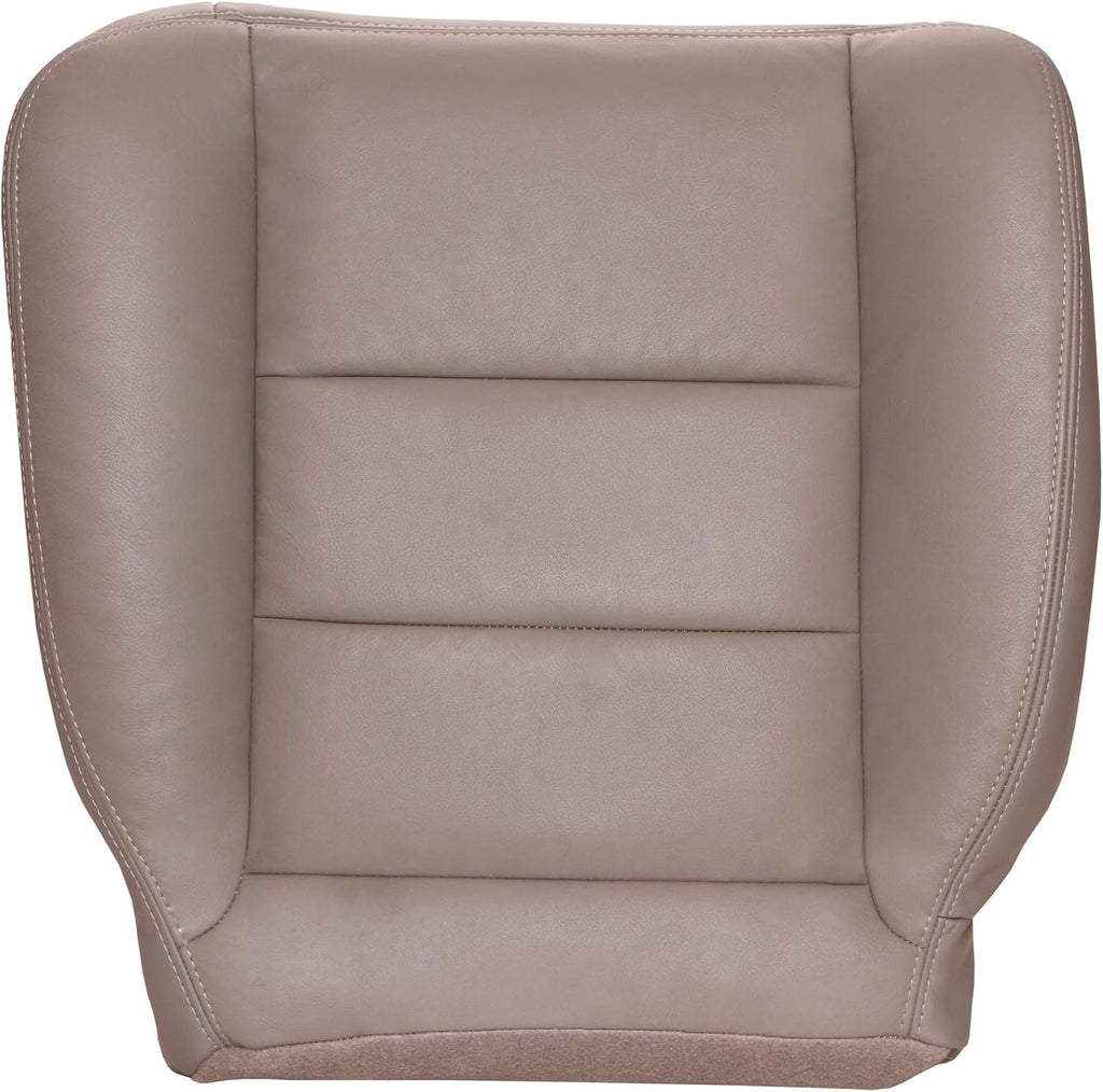 Driver Bottom Replacement Leather Seat Cover - Medium Flint Gray Z40955