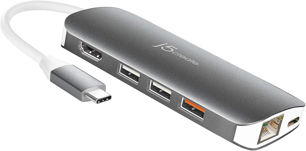 USB C Hub Adapter 10-in-1 Port Docking Station 4K HDMI, VGA, Ethernet, USB 3.0, MicroSD, SD, USB-C 3.1 + Power Delivery E359