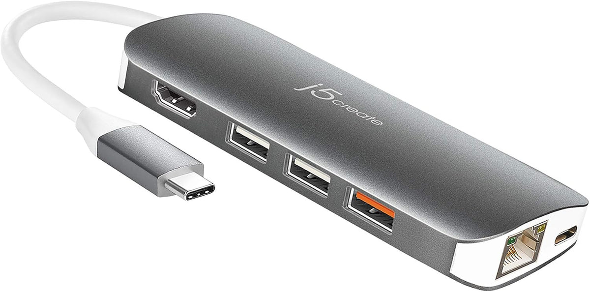 USB C Hub Adapter 10-in-1 Port Docking Station 4K HDMI, VGA, Ethernet, USB 3.0, MicroSD, SD, USB-C 3.1 + Power Delivery E359