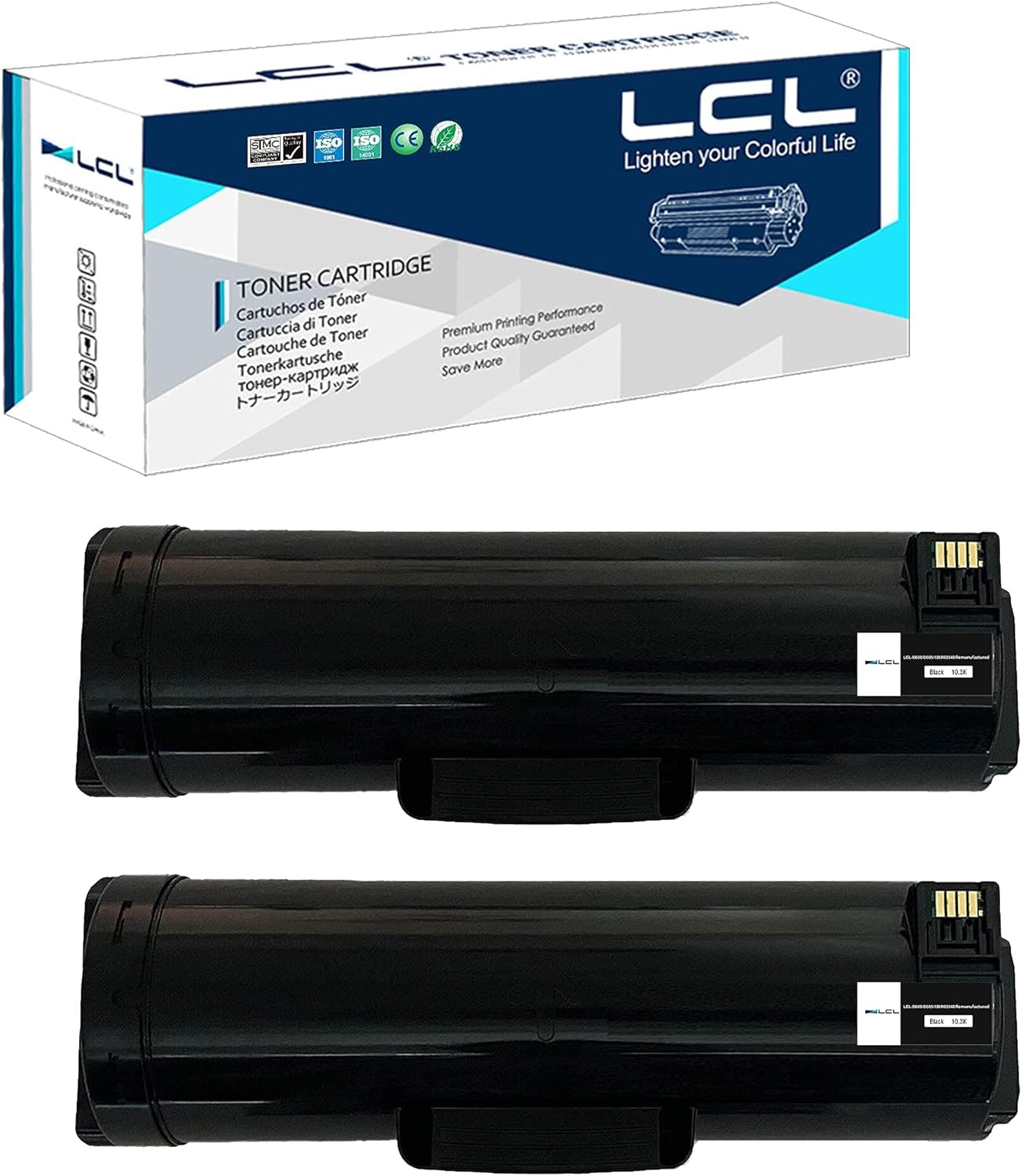 2-Pack Black Remanufactured Toner Cartridge T42929