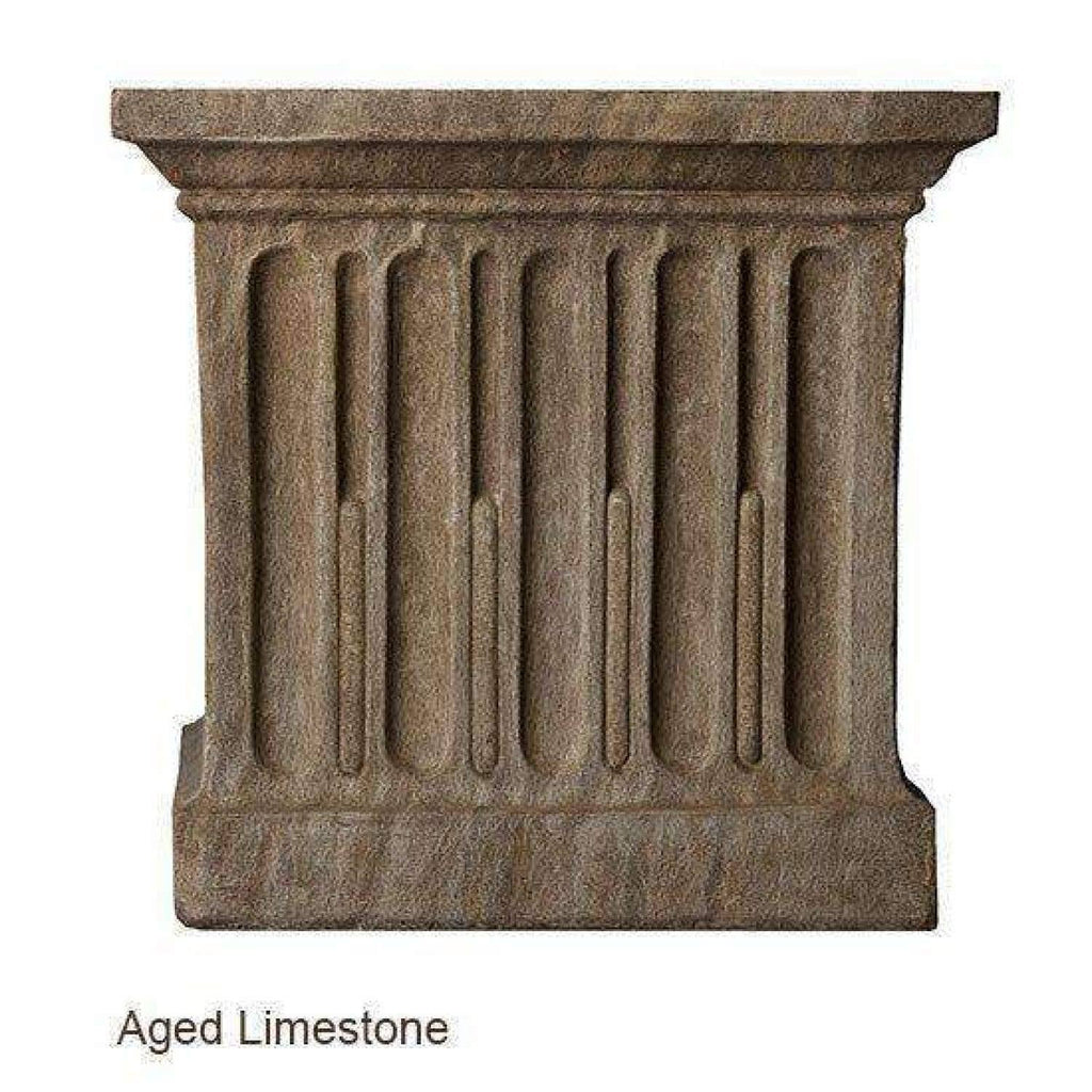 Aged Limestone Cast Stone Backless Garden Bench L57111