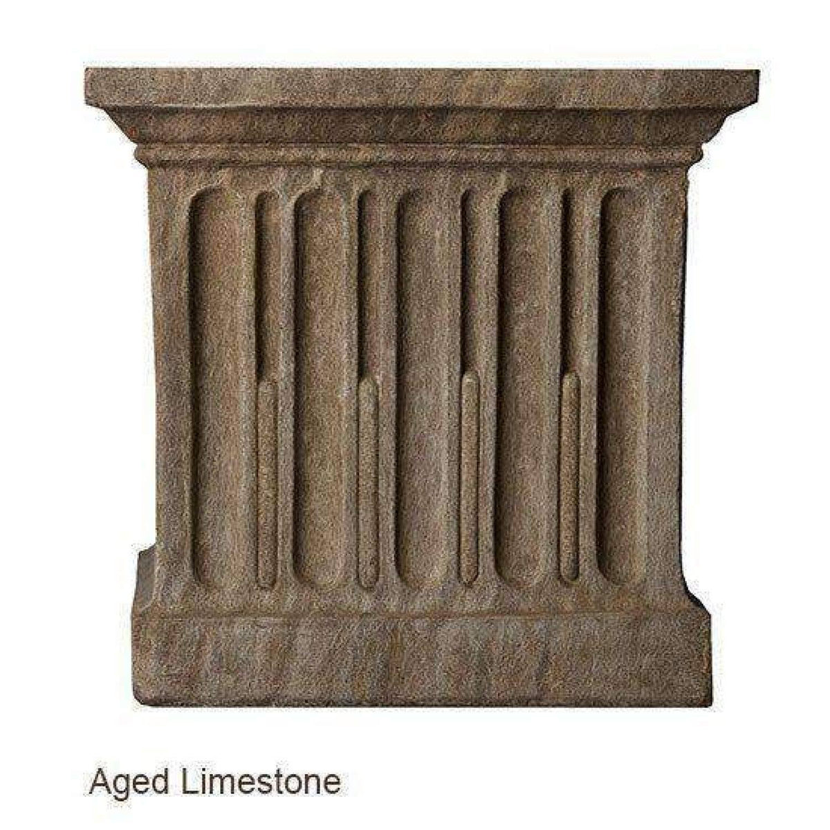 Aged Limestone Cast Stone Backless Garden Bench L57111