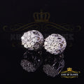 0.07ct Diamond 925 Sterling Silver Stud Round Earrings Q140