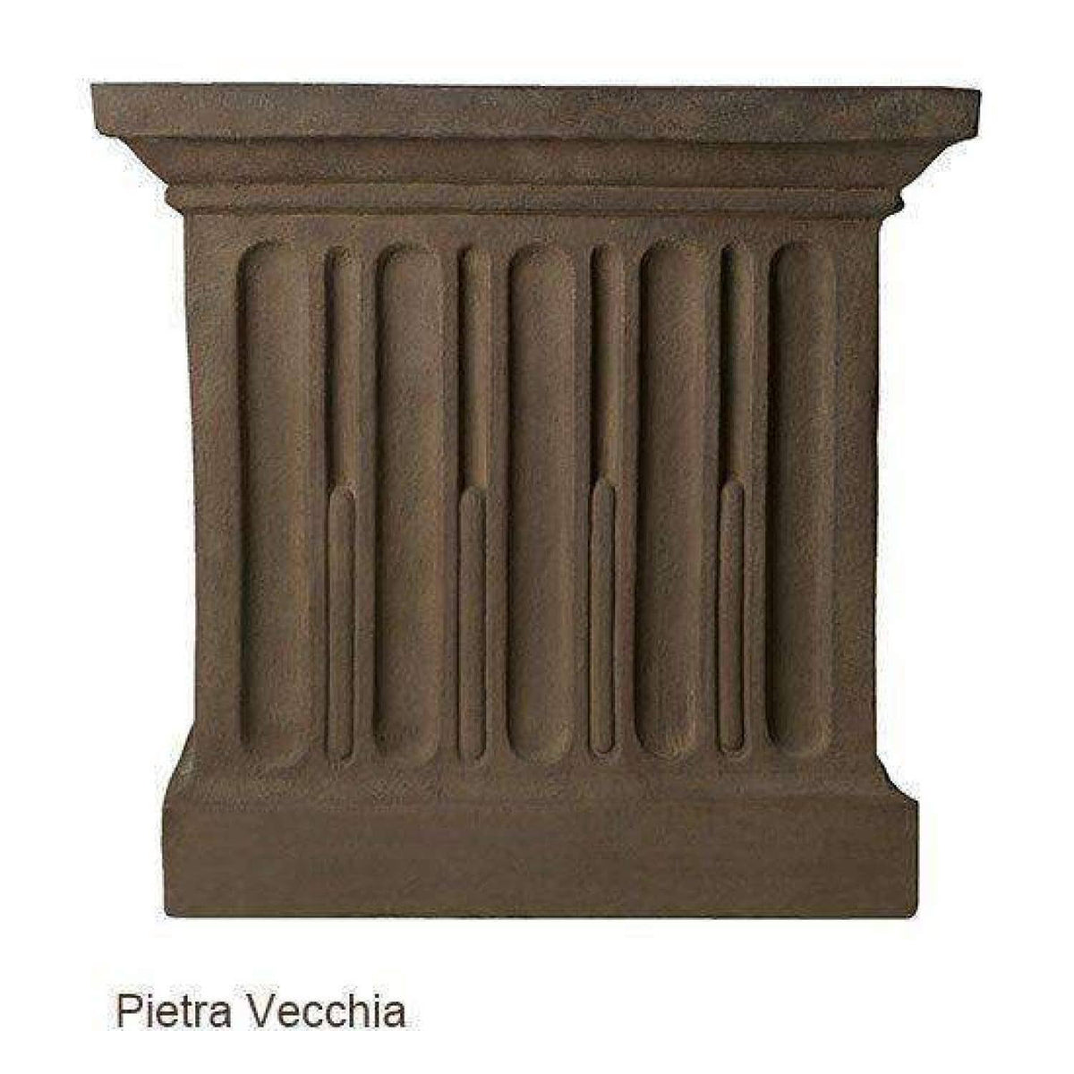 Aged Limestone Cast Stone Backless Garden Bench L57111