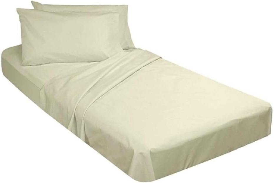 Light Blue Cotton Fitted Cot Sheets 4(PCs) F700021
