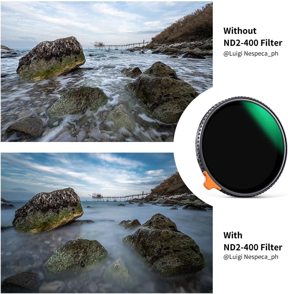 77mm Variable ND Filter ND2-ND400 with Multi-Layer Coatings AGC Glass H804