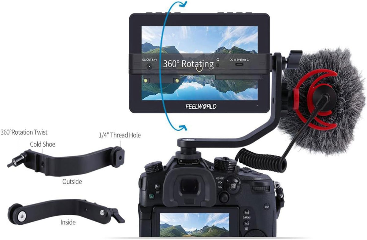 5.5 Inch Touch Screen DSLR Camera Field Monitor with 3D LUT U165