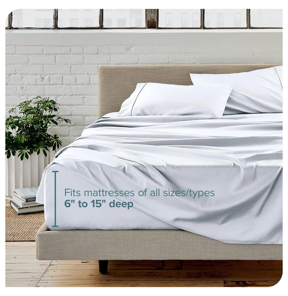 Queen 4 Piece Microfiber Bed Sheet Set with Pillowcases D712