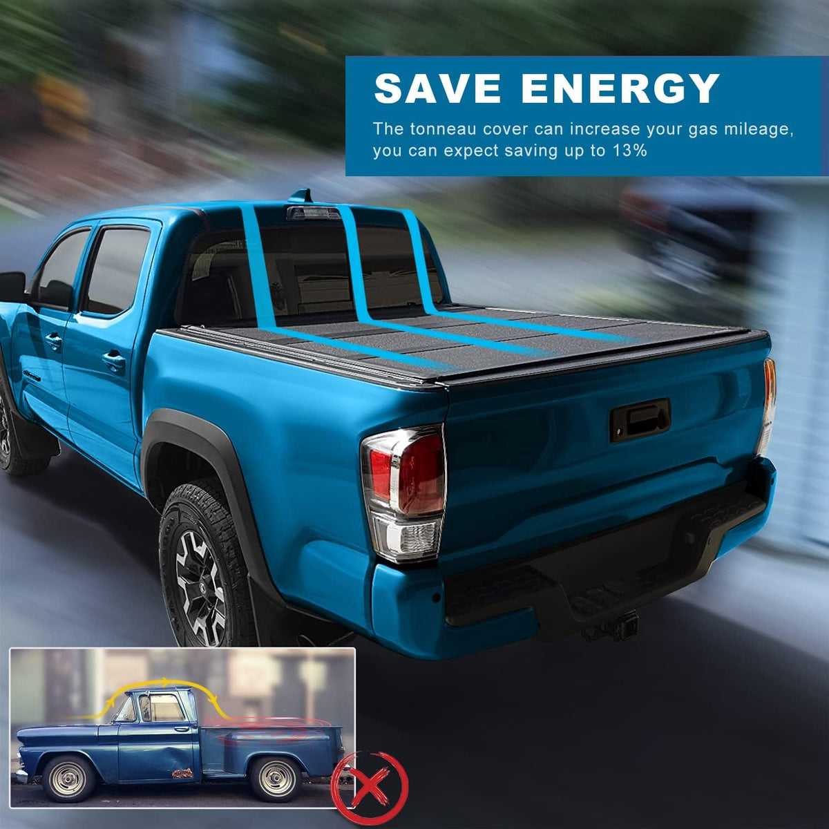 Soft Roll Up Truck Bed Tonneau Cover for Tundra 2007-2013 Fleetside 5'5"FT Bed S99872