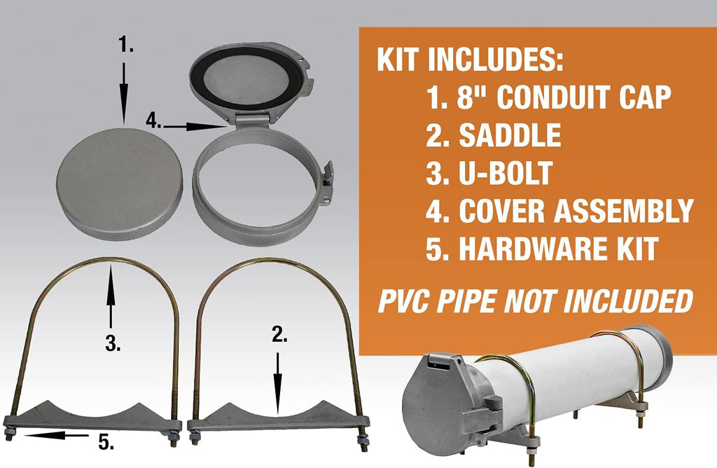 8 Inch Diameter PVC Conduit Carrier Kit J54315