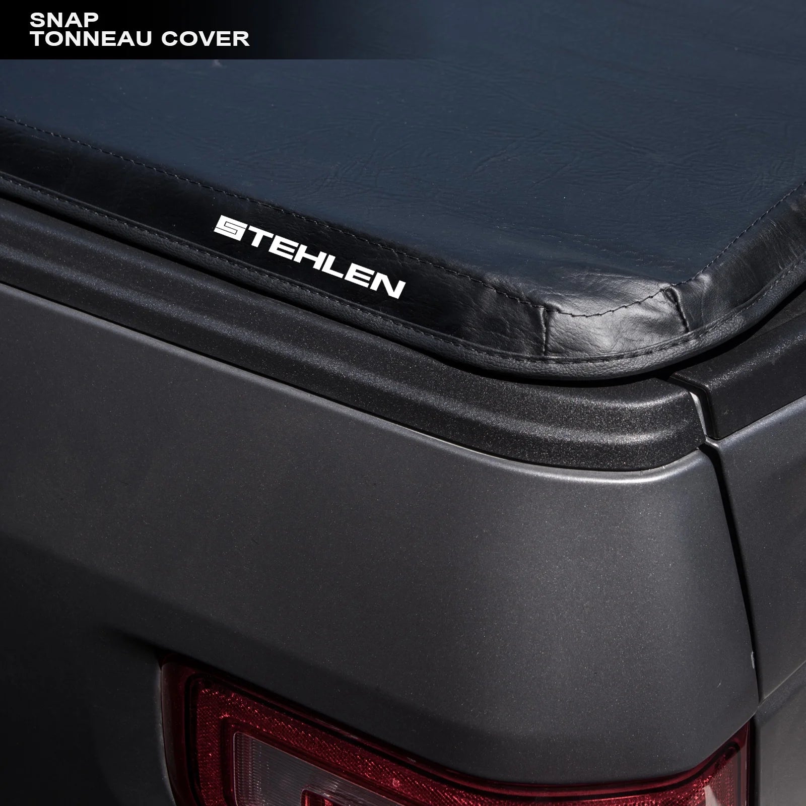 Black Hidden Snap Tonneau Cover for 6.5 Feet Bed H5086