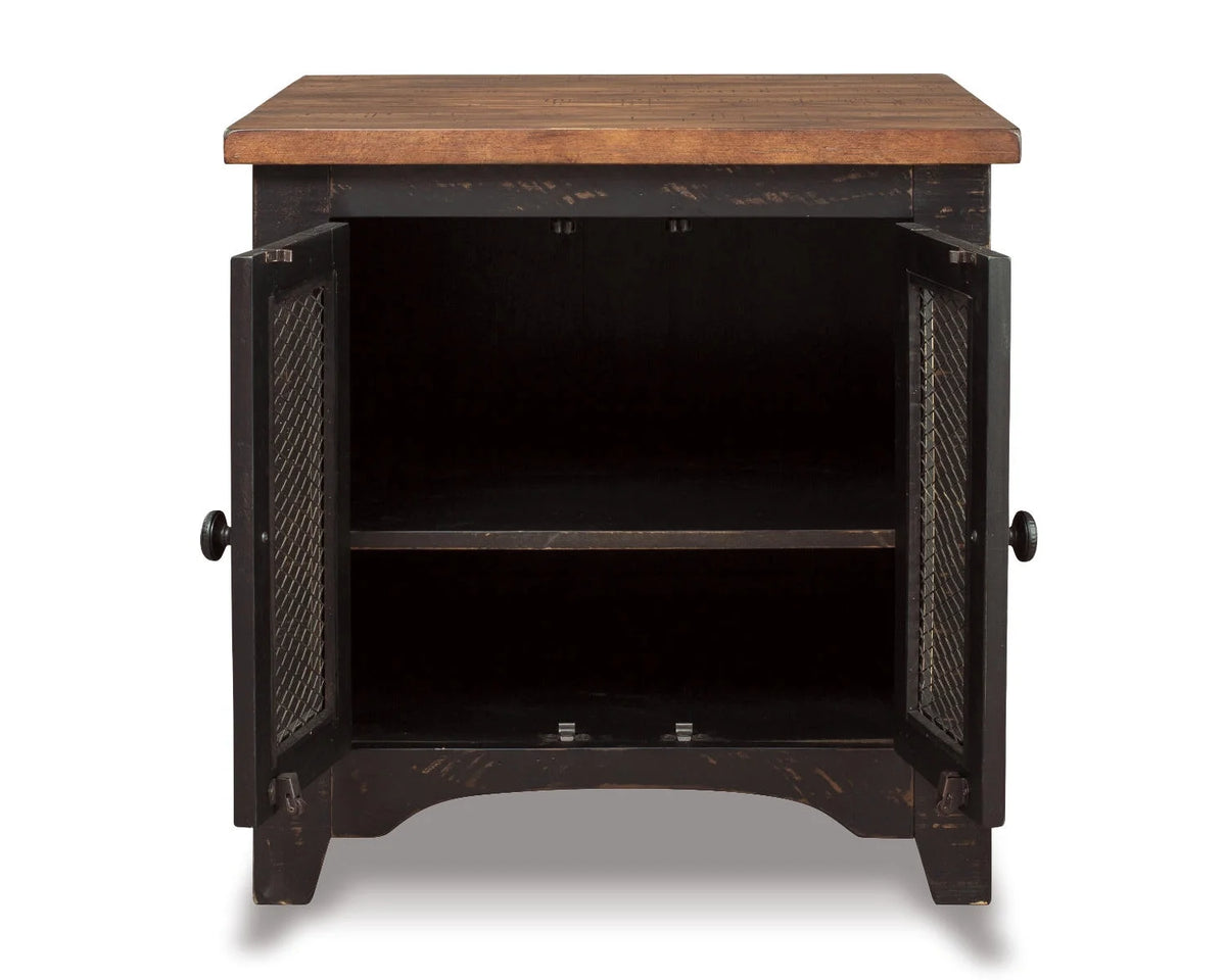 Black/Brown End Table J583977