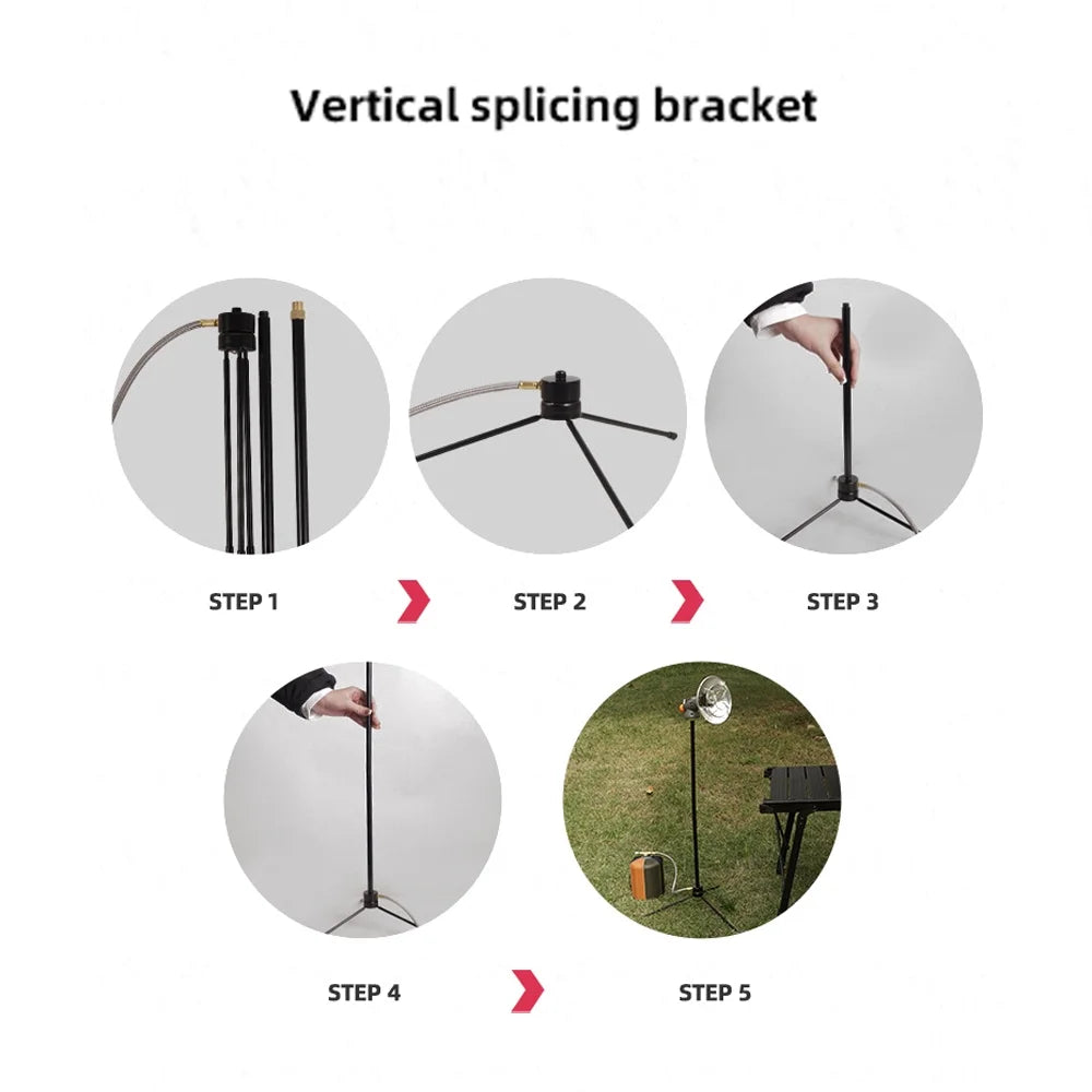 Camping Tent Heating Stove Tripod Holder Q7973
