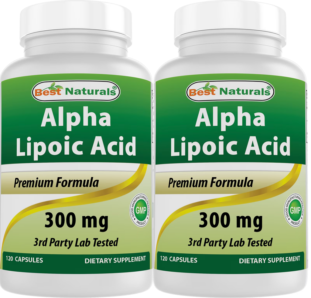 2 Pack Alpha Lipoic Acid 300 mg 120 Capsules A149