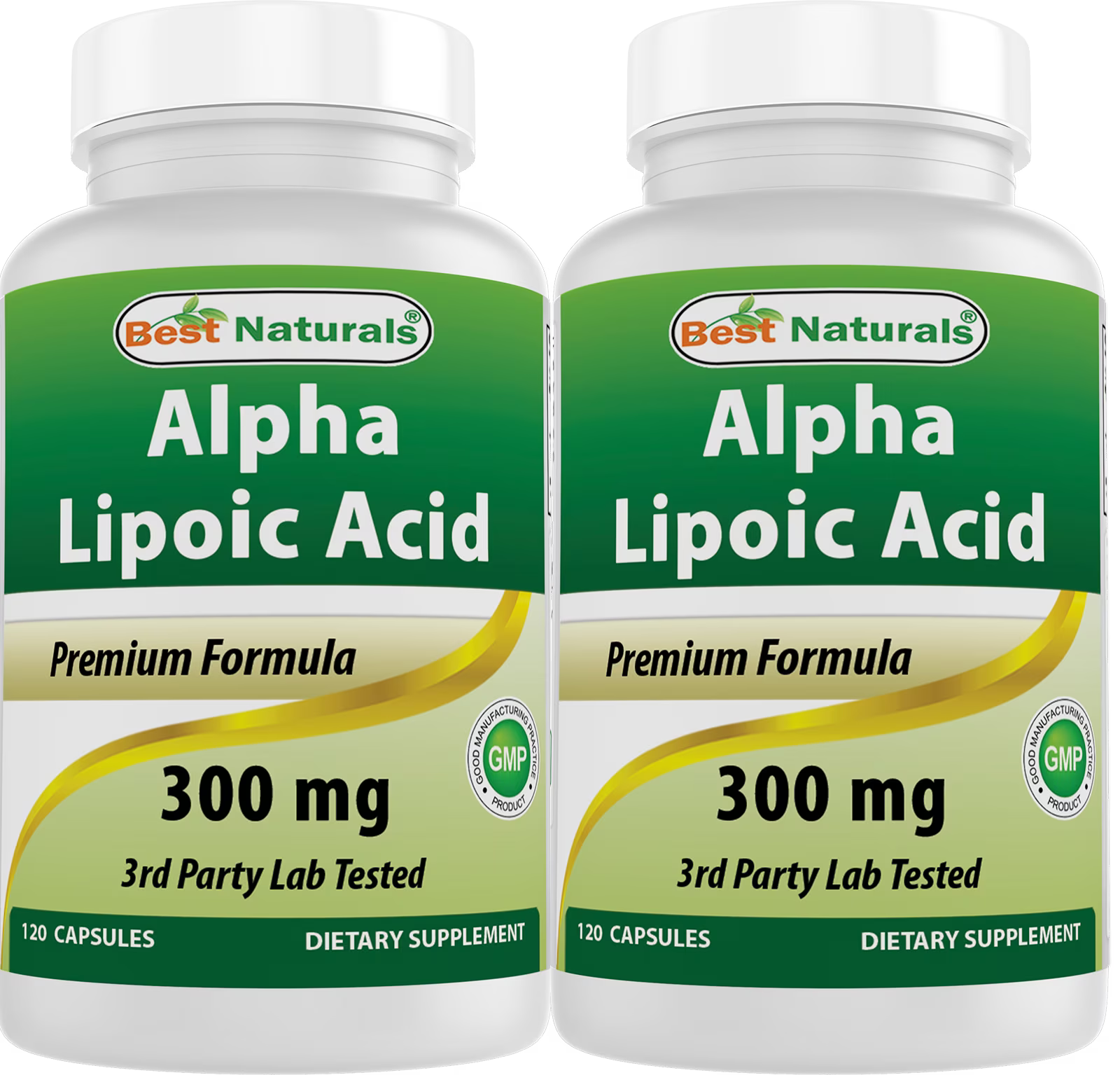 2 Pack Alpha Lipoic Acid 300 mg 120 Capsules A149