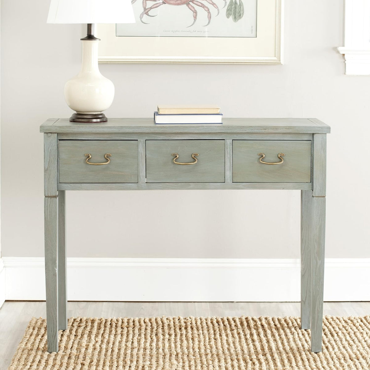 White Console Table Y3941