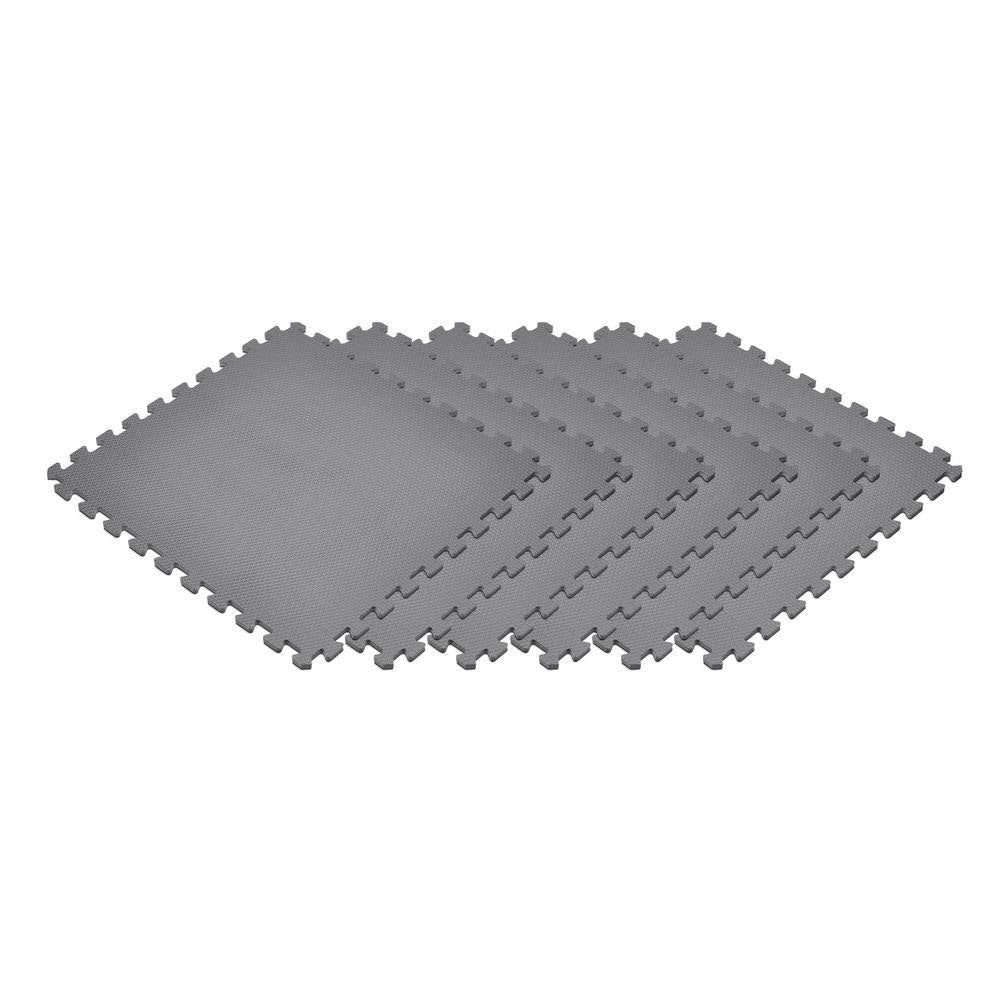 24 in. x 24 in. Eva Foam Interlocking Tiles, 24 Tiles J46504