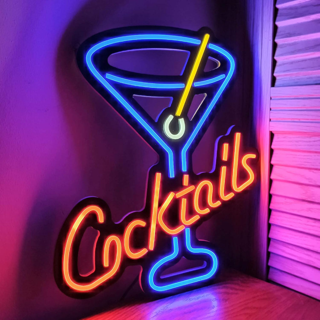 Ultrathin LED Neon Sign Art Wall Lights (Cocktails Cup) X120