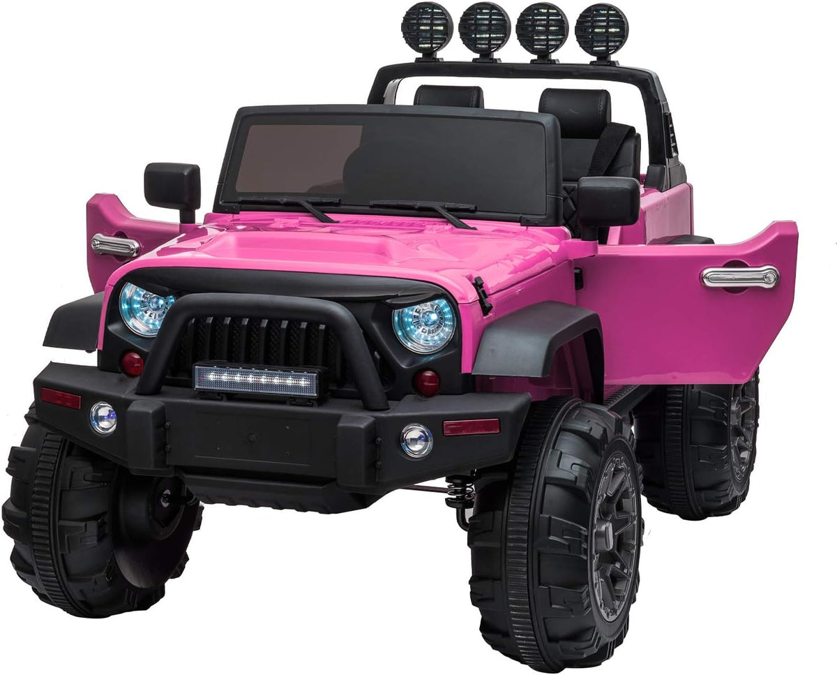 12V Kids Ride On Cars Truck with Remote Control Orange Y2845