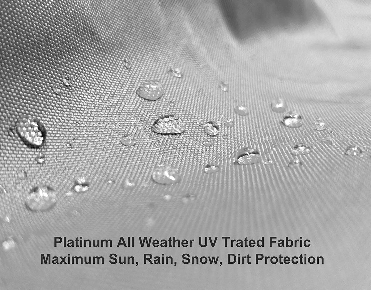 Weatherproof RV Cover for Class A RV 37' - 40' Long with Fleece Lining, Cable Lock, Storage Bag & Wind Straps N9780