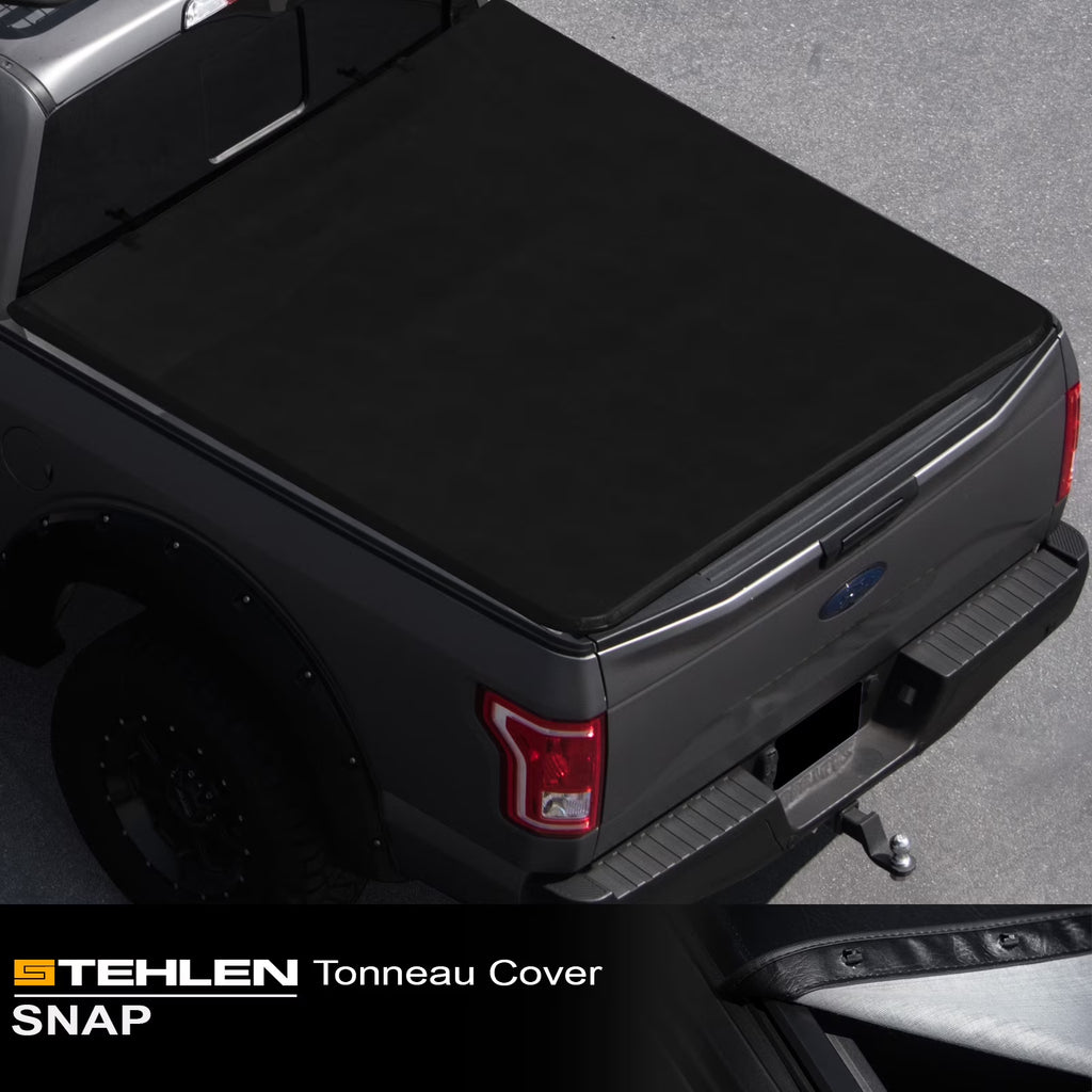 Black Hidden Snap Tonneau Cover for 6.5 Feet Bed H5086