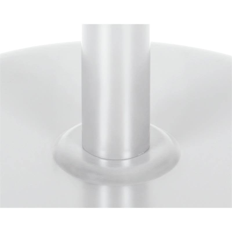 Cherry/Chrome Square Platter Base Table W20941