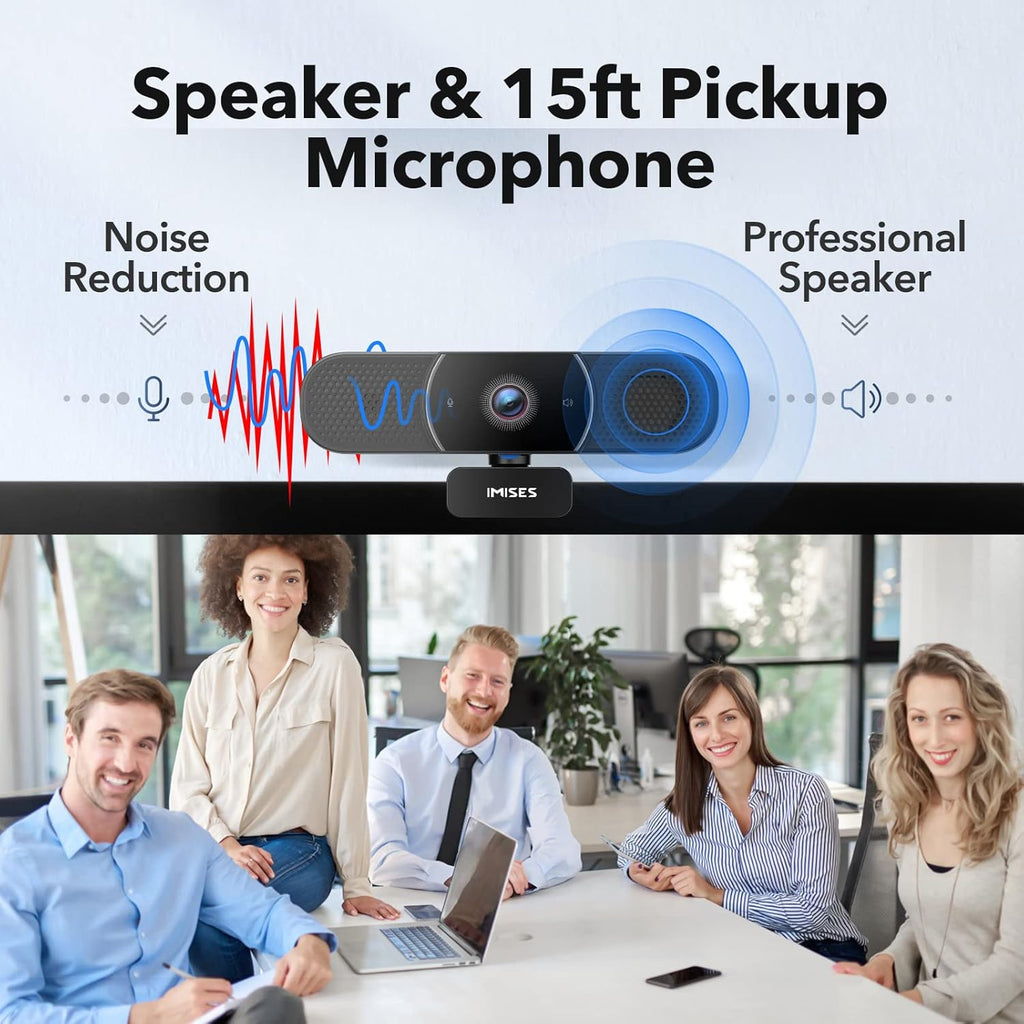 2K QHD Webcam with Microphone and Speaker, Autofocus, USB C, Privacy Cover Pack of 2 V5331