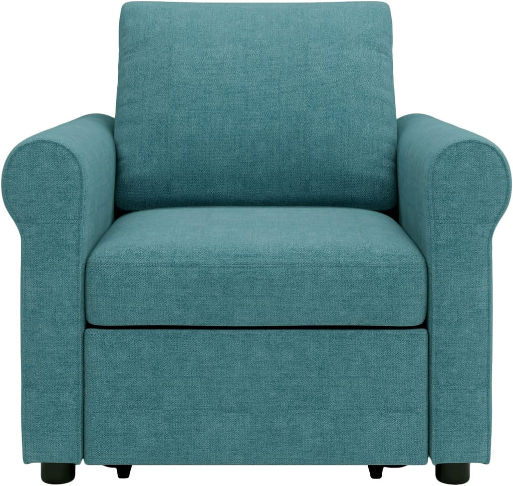 Teal 3-In-1 Single Sofa Bed W9185