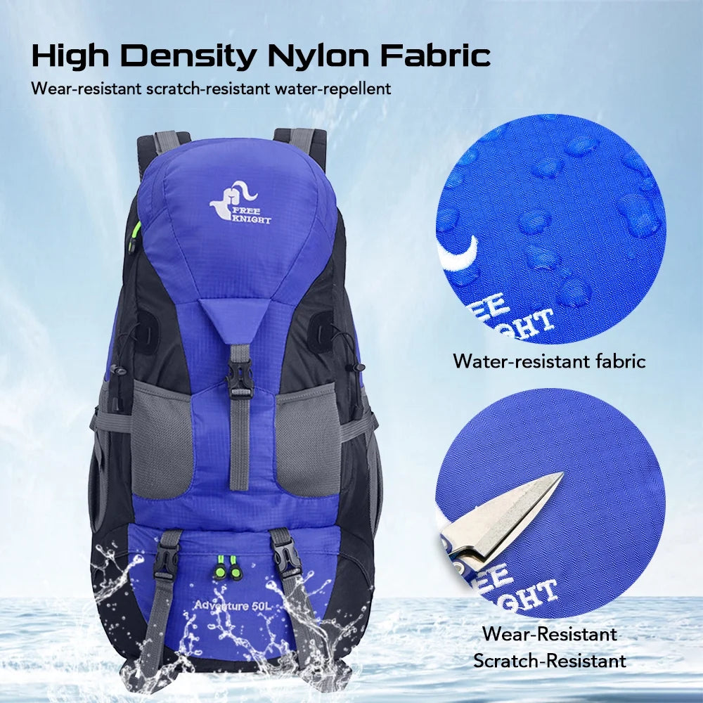 50L Water-resistant Hiking Backpack Daypack L685609
