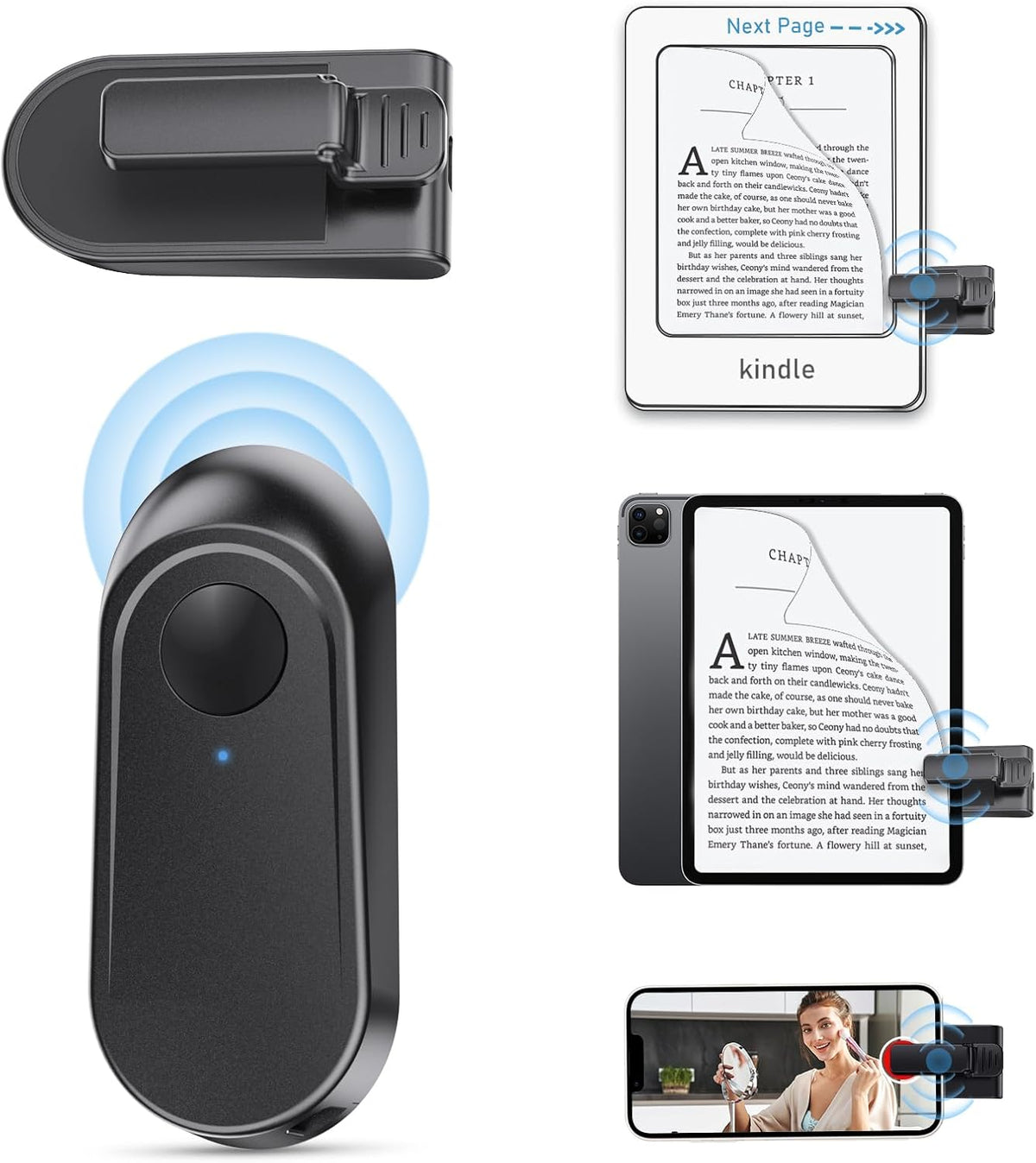 Remote Control Page Turner for Kindle Ebook Readers F80139