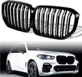 Glossy Black Double Line Front Bumper Grill H46831