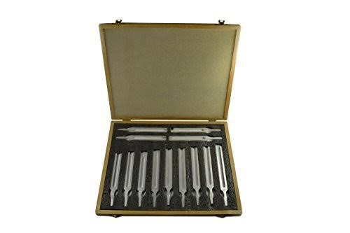 13 Piece Aluminum Tuning Fork Set in Wooden Case O72274