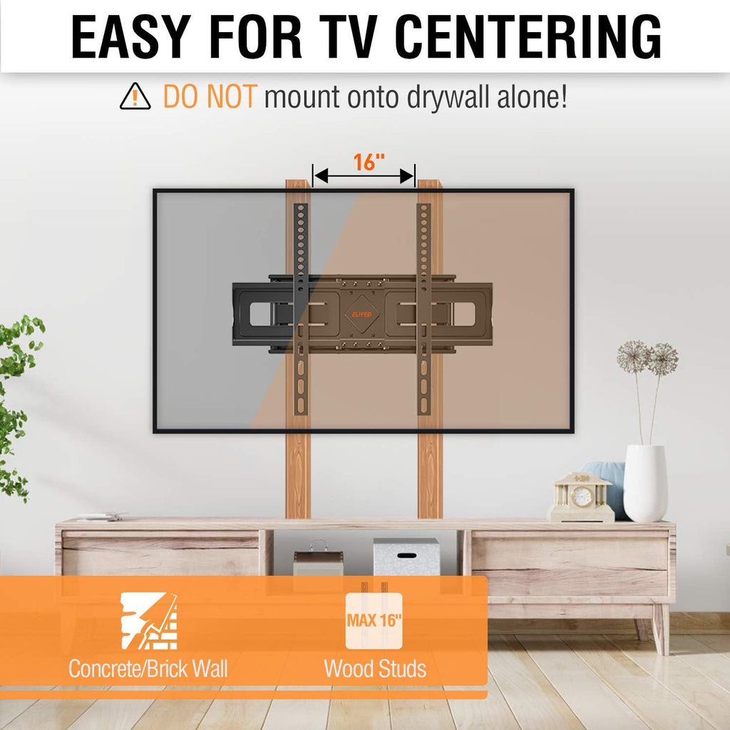 TV Wall Mount for 37-75 Inch Flat Screen TVs, Swivel and Tilt Full Motion, Max VESA 600x400mm, 99 lbs, Pack of 2 B8495