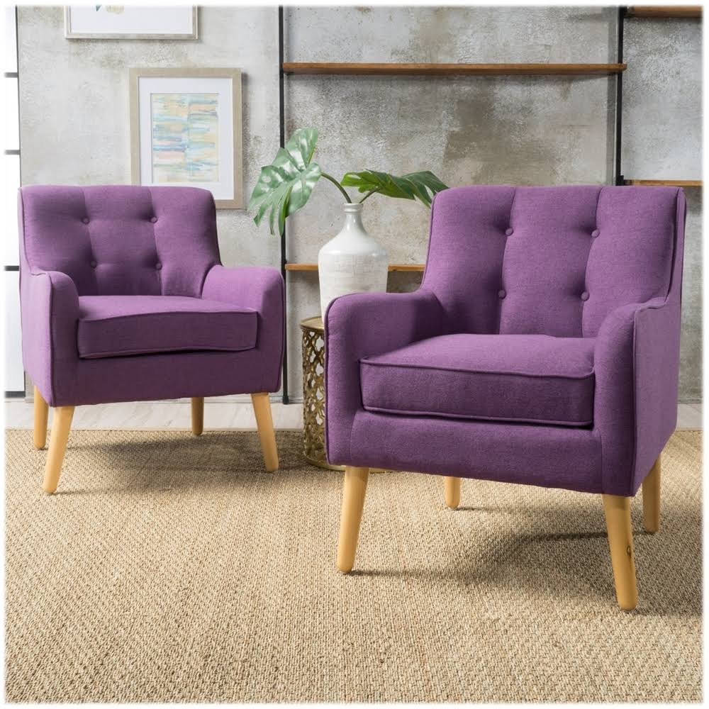 Purple Accent Chair (Set of 2) K8841