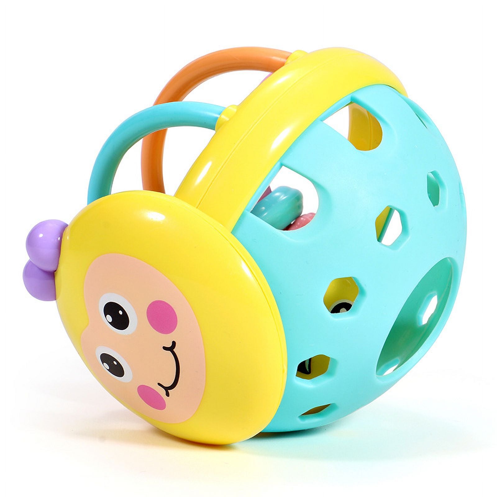 Baby Rattles Cartoon Bee Hand Rattle Bell Ball Teether Early Educational Toys C840