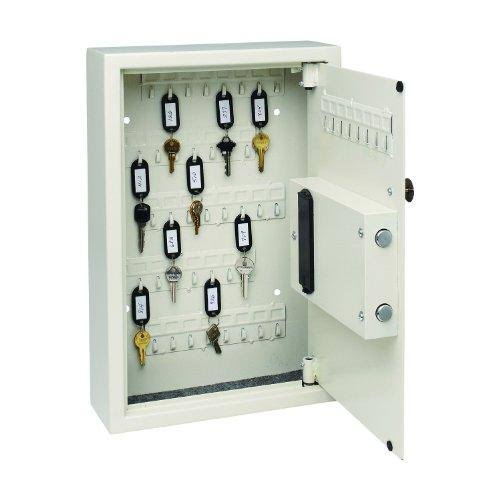 Steel Security Electronic Key Cabinet, 48-Key Capacity J345888