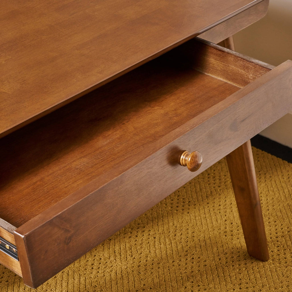 Modern Faux Wood Desk with Veneer H32324