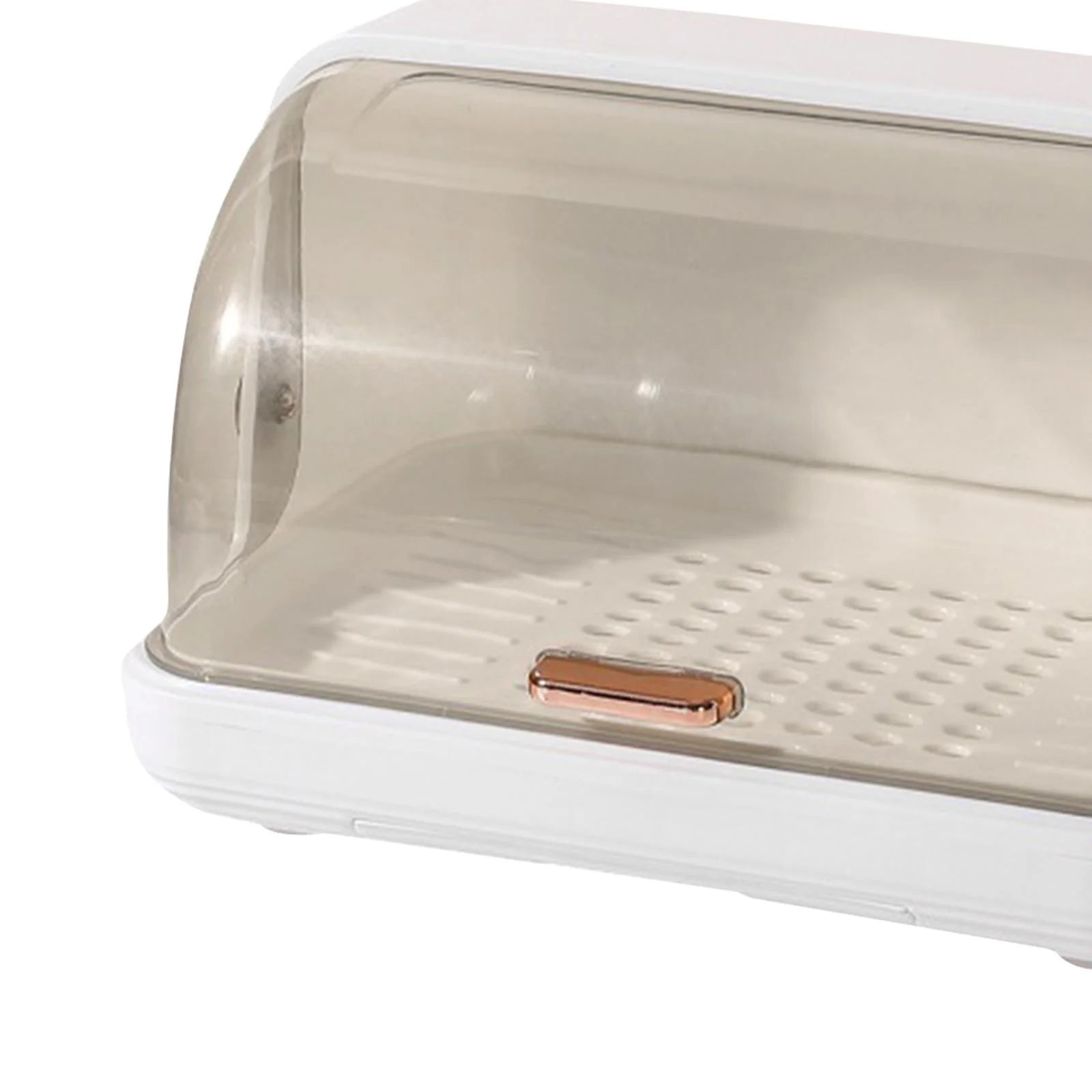 White Dustproof Baby Bottle Drying Rack with Drainer and Lid O638245