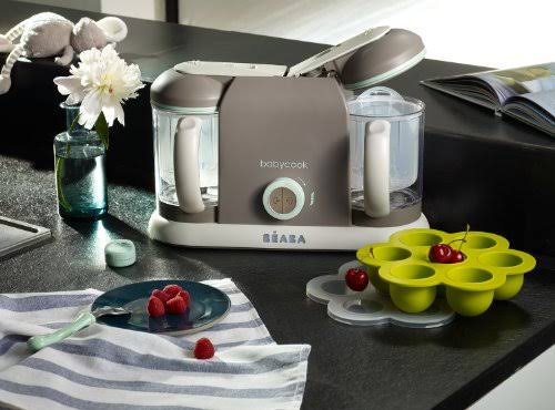 Baby Blender/Steamer, 2.3 qt, Polypropylene, Latte/Mint V836949