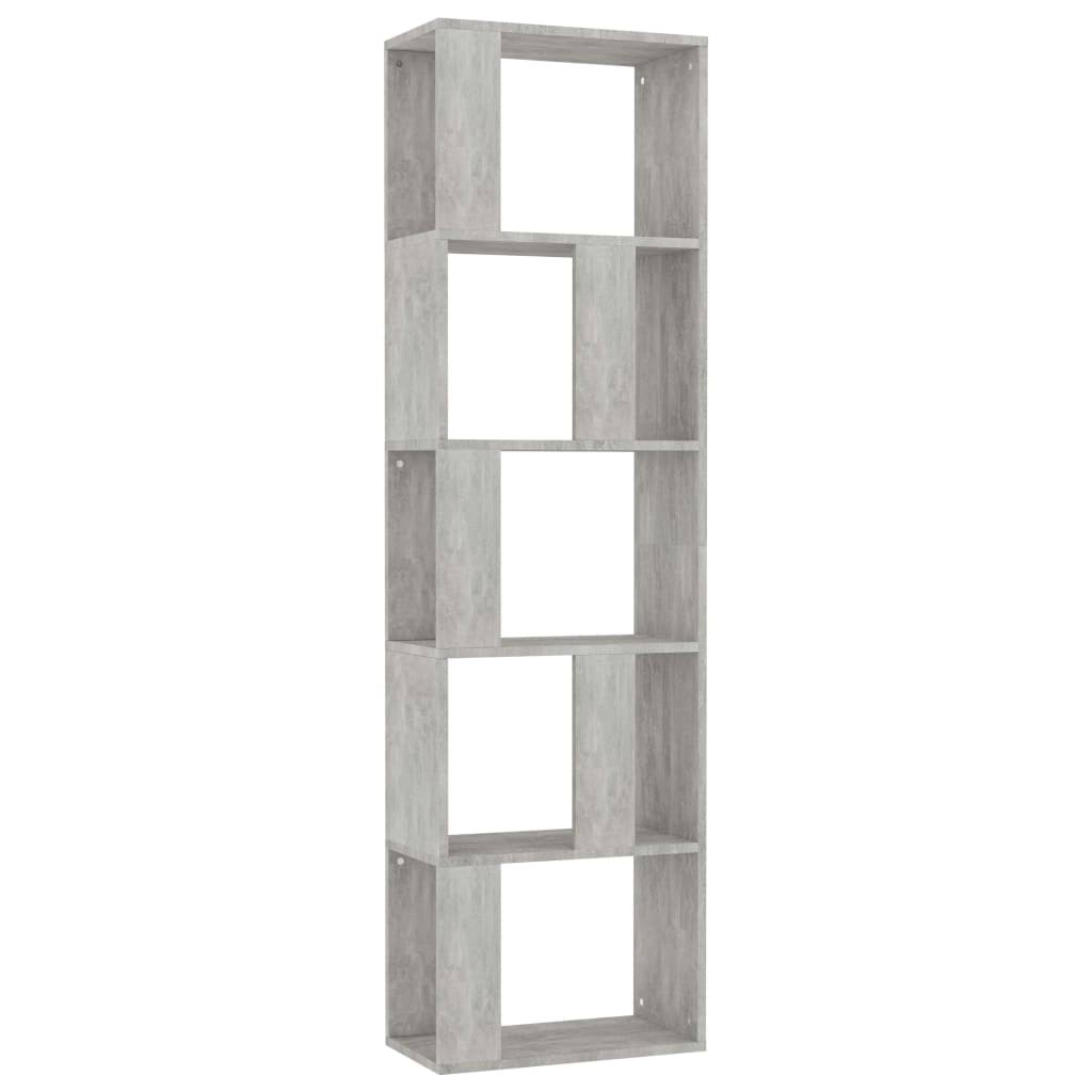 Gray Book Cabinet Room Divider Chipboard Z9020