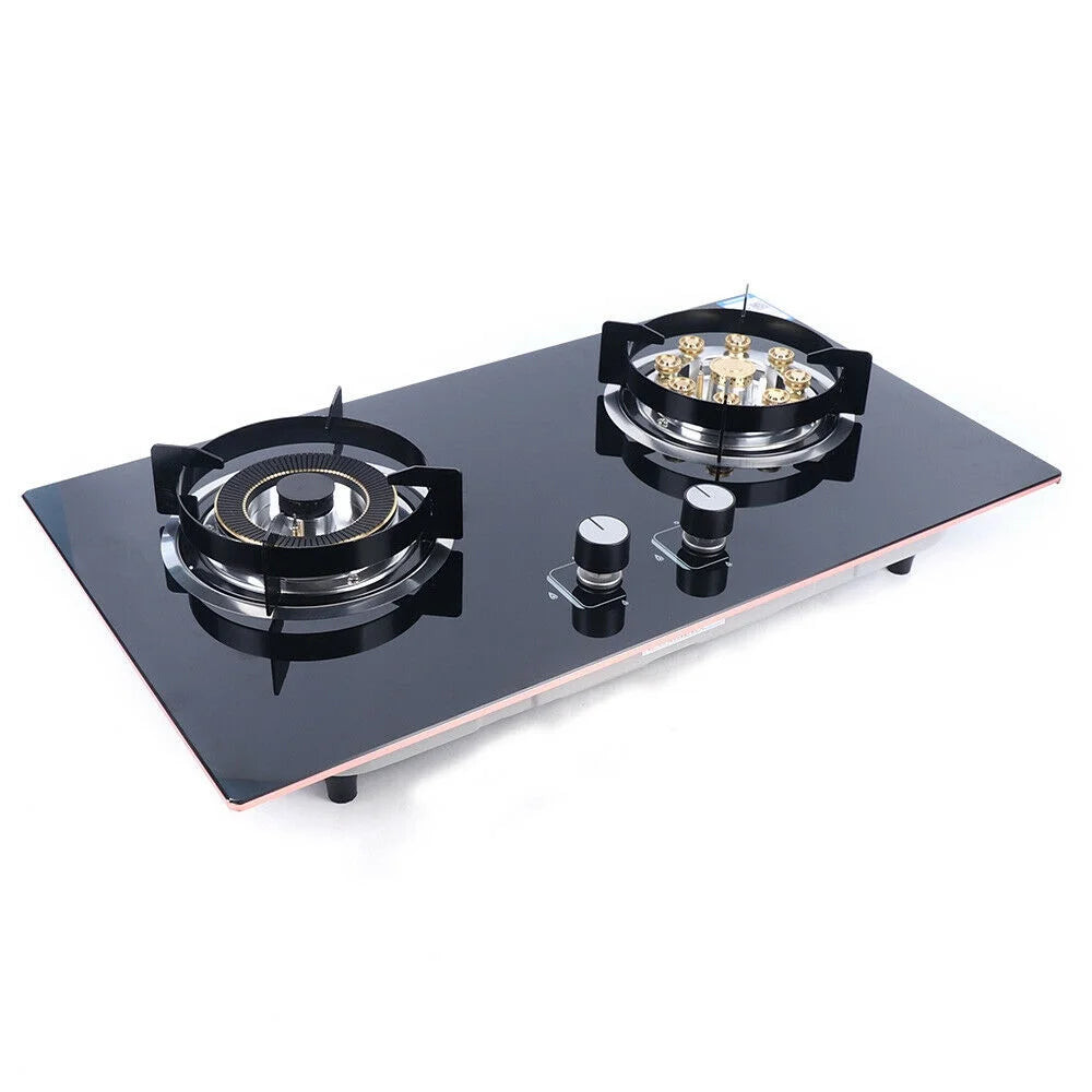 2 Burners Built-in Natural Gas Cooktop 730*410mm R148
