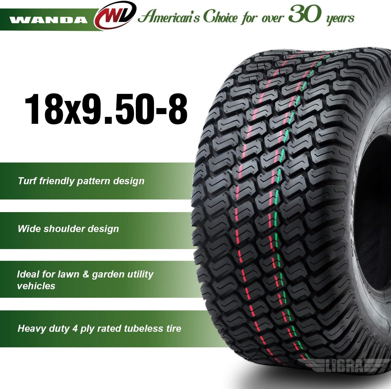 23x9.5-12 Lawn Mower Cart Turf Tire R745