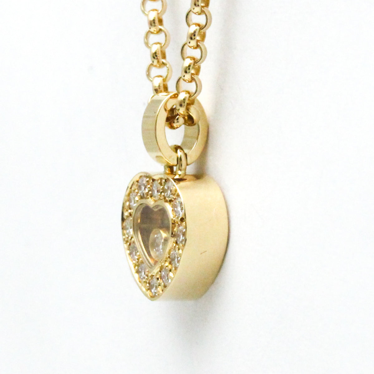 18K Yellow Gold Diamond Pendant Necklace K39875