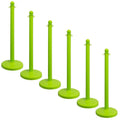 Safety Green Crowd Control Stanchion 6pk L18523