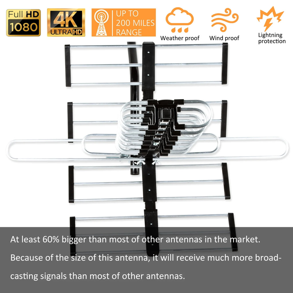 HDTV Antenna with J Mount and 40 ft. RG6 Coaxial Cable O547663