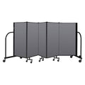 Portable Room Divider, 5 Panel, 4 ft. H M633531