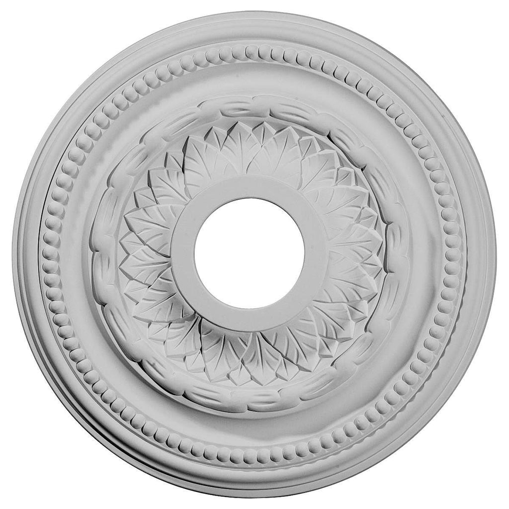 15 3/4x22OD x 3 1/4x22ID x 1x22P Hand-Painted Gold Ceiling Medallion E605